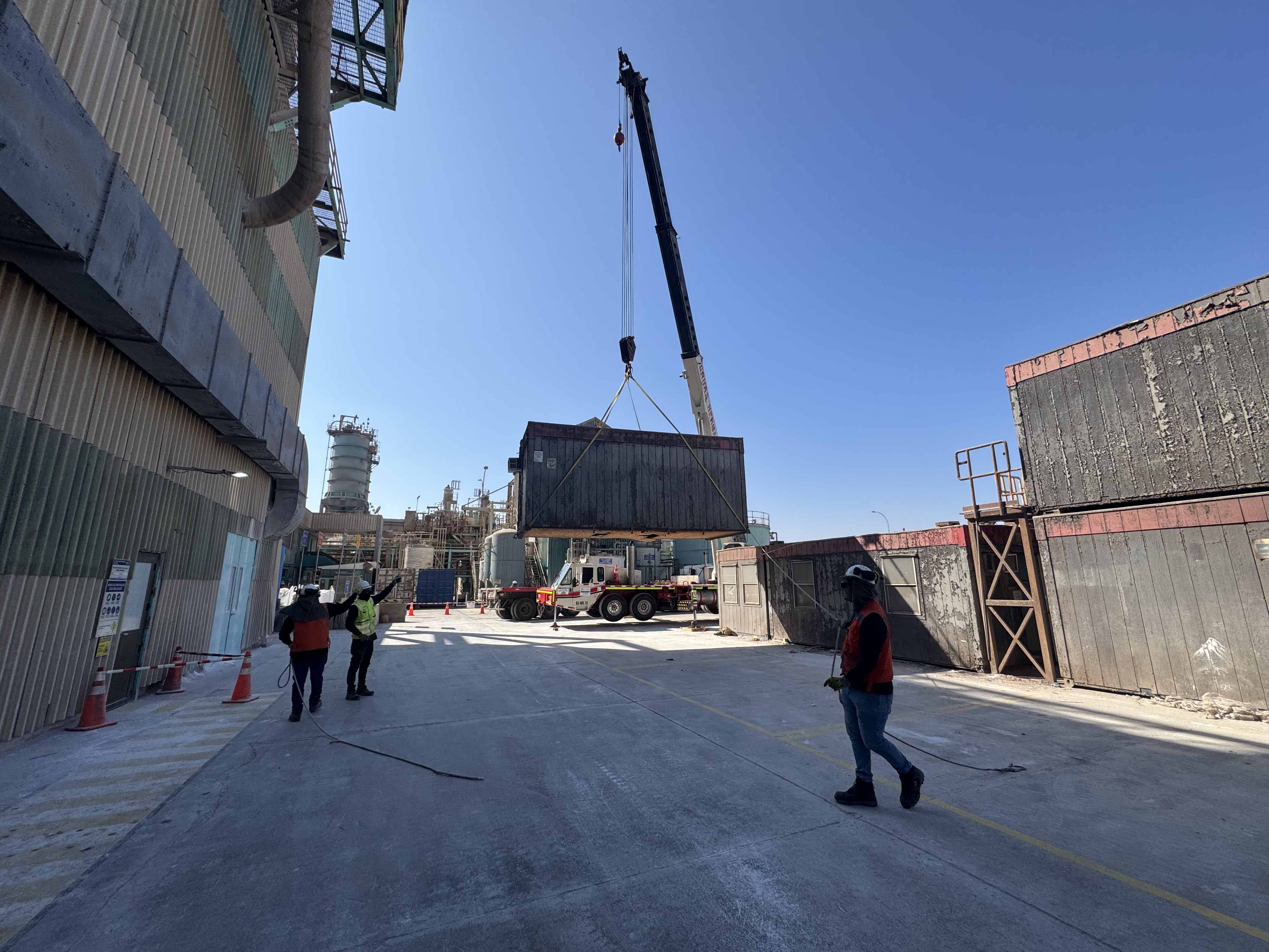 Apoyo en parada de planta